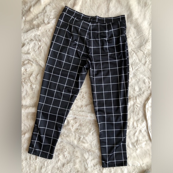 H&M Women's Black and White Trousers 33 size - Picture 3 of 16